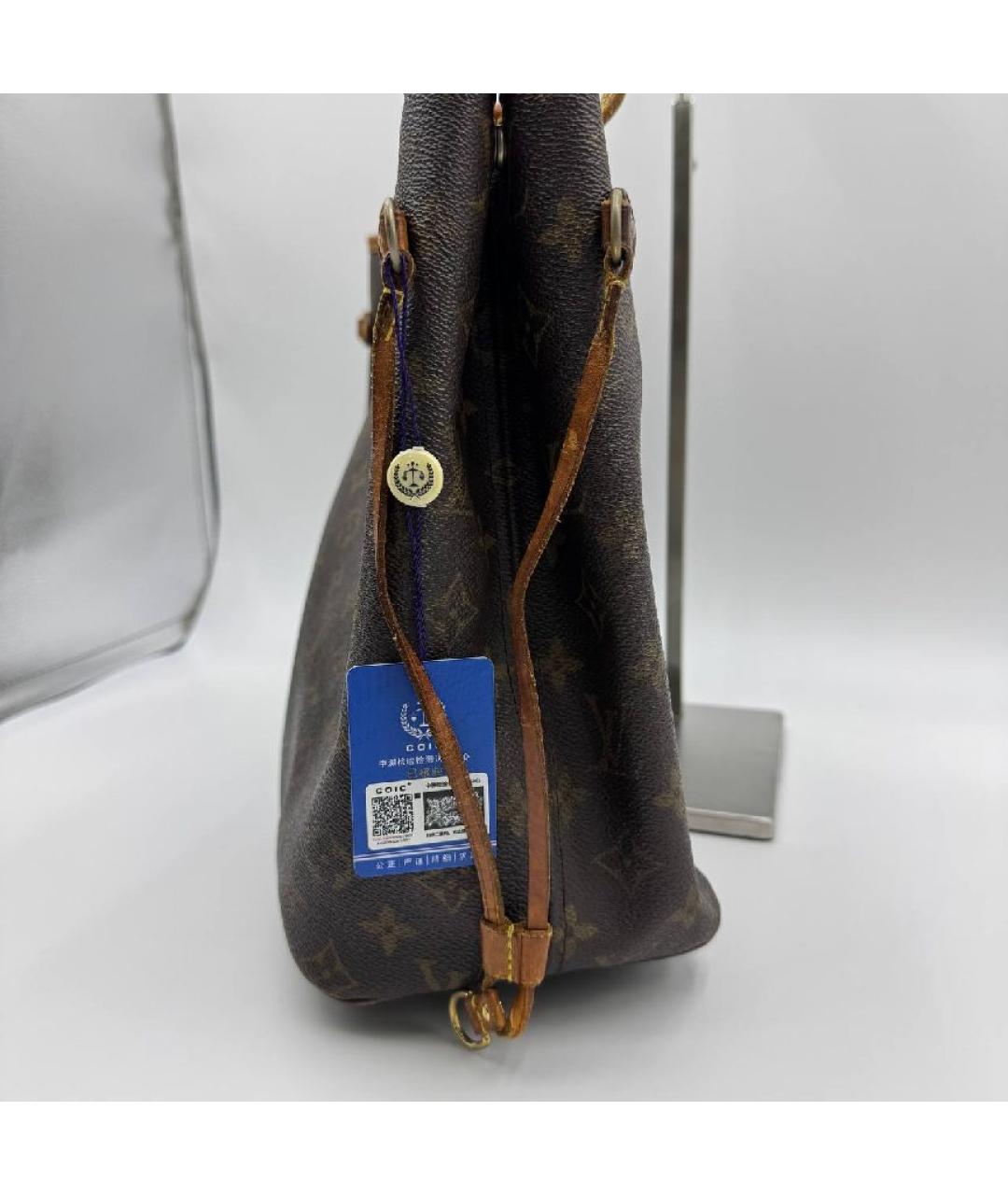 LOUIS VUITTON Коричневая сумка тоут из канвы, фото 2