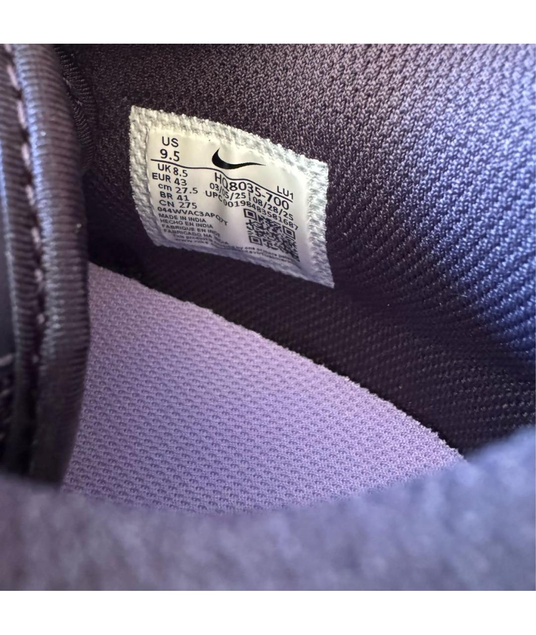 NIKE Желтые текстильные высокие кроссовки / кеды, фото 8
