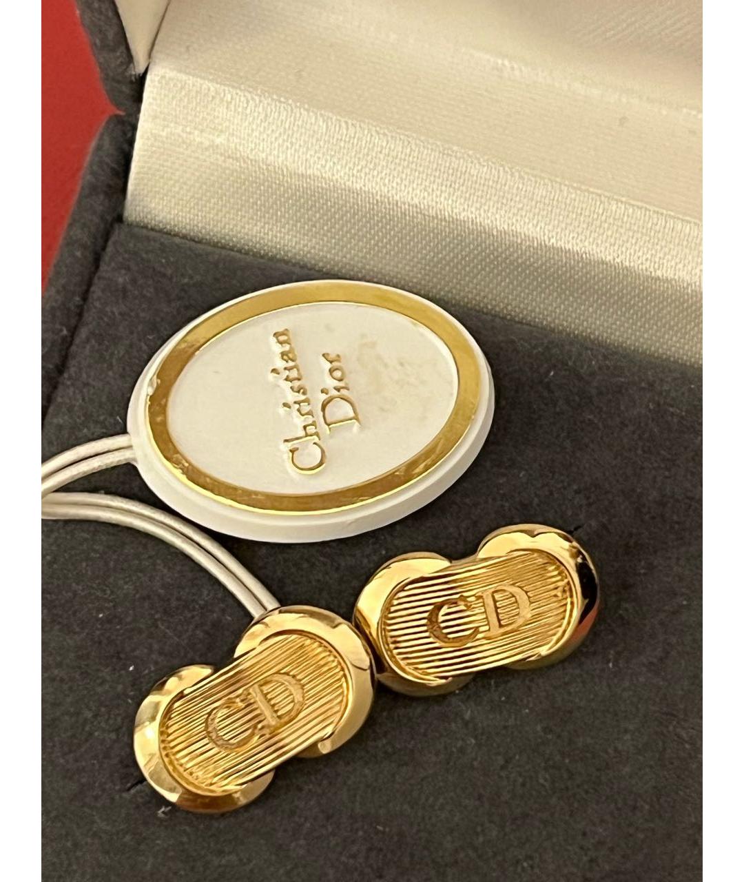 CHRISTIAN DIOR Золотые запонки, фото 3