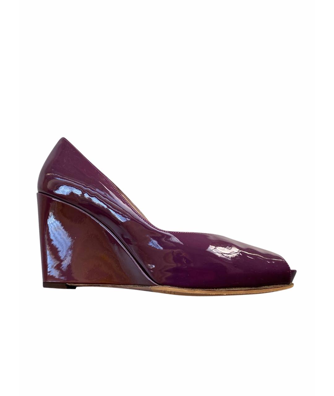 FERRAGAMO Фиолетовые туфли из лакированной кожи, фото 1