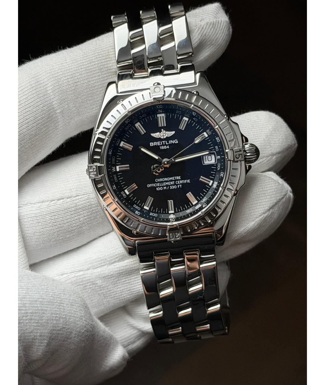BREITLING Черные часы, фото 2