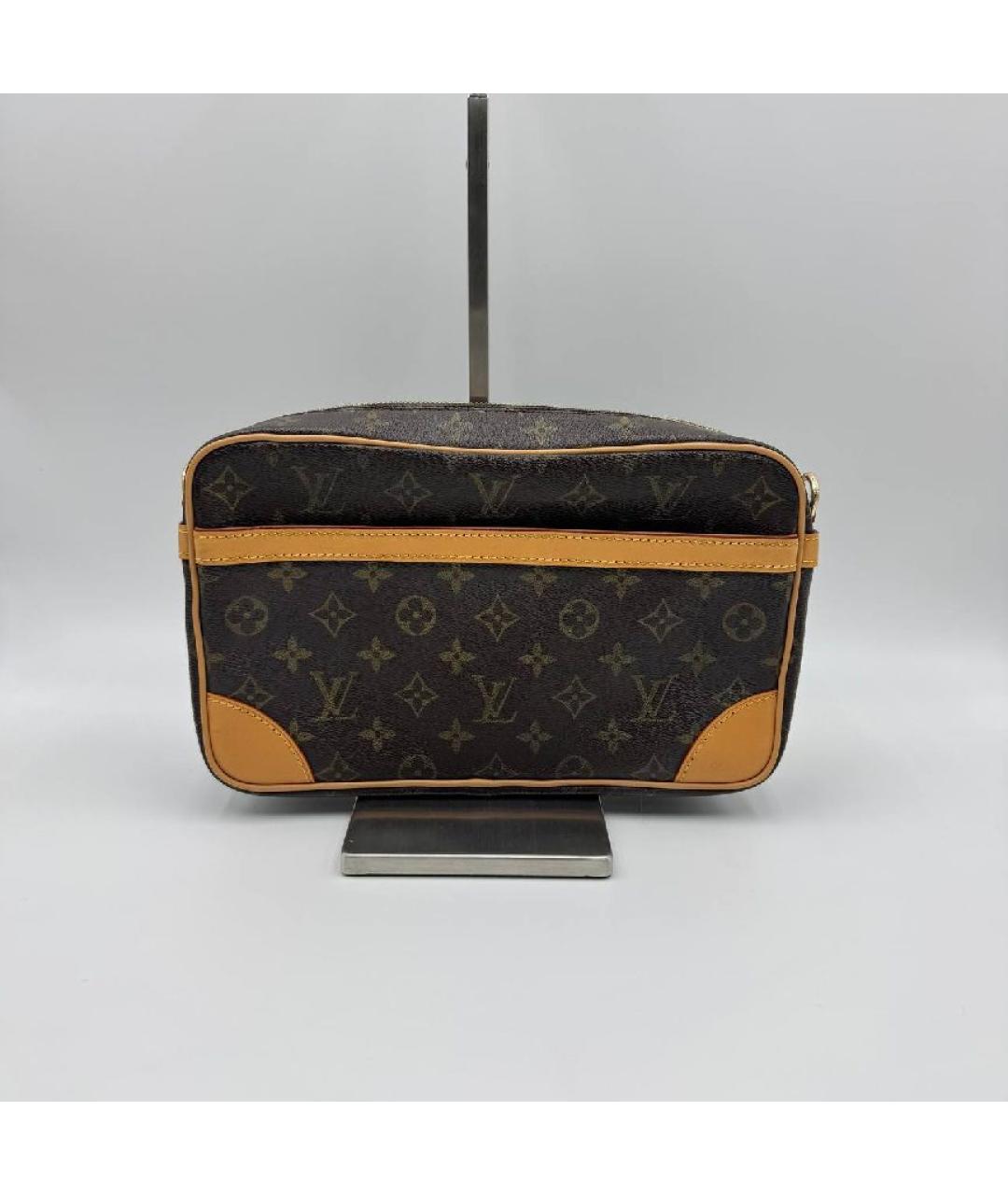 LOUIS VUITTON Коричневая сумка на плечо из канвы, фото 9
