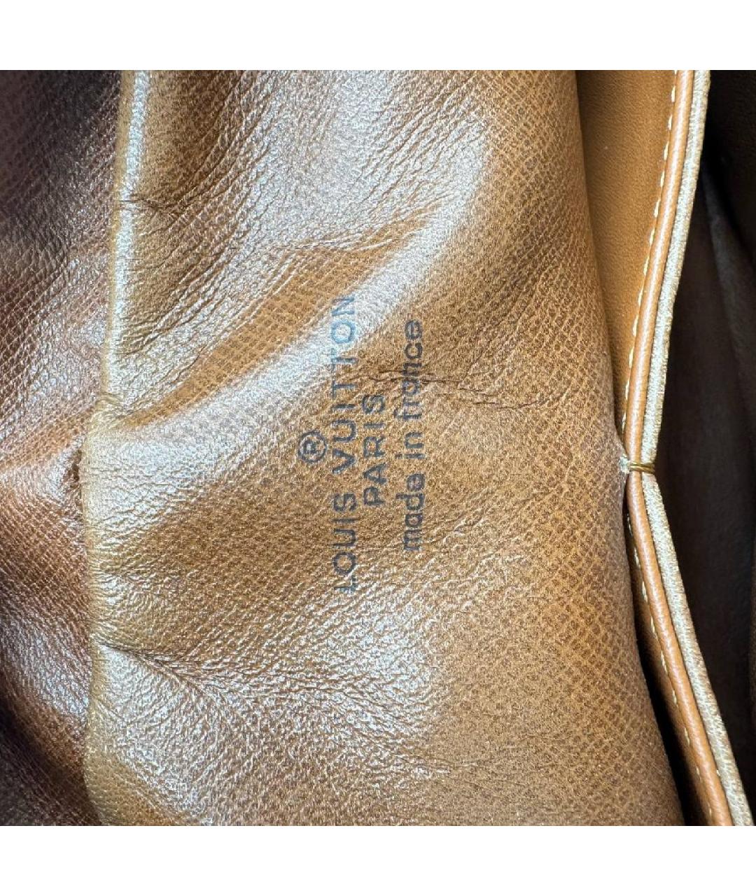 LOUIS VUITTON Коричневая сумка на плечо из канвы, фото 5