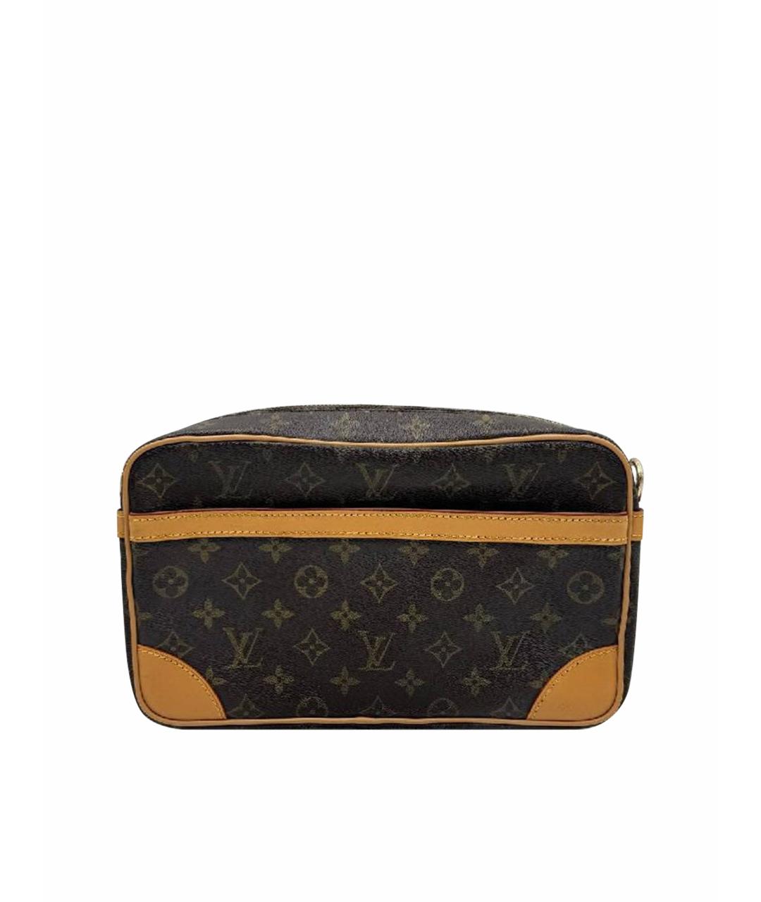LOUIS VUITTON Коричневая сумка на плечо из канвы, фото 1