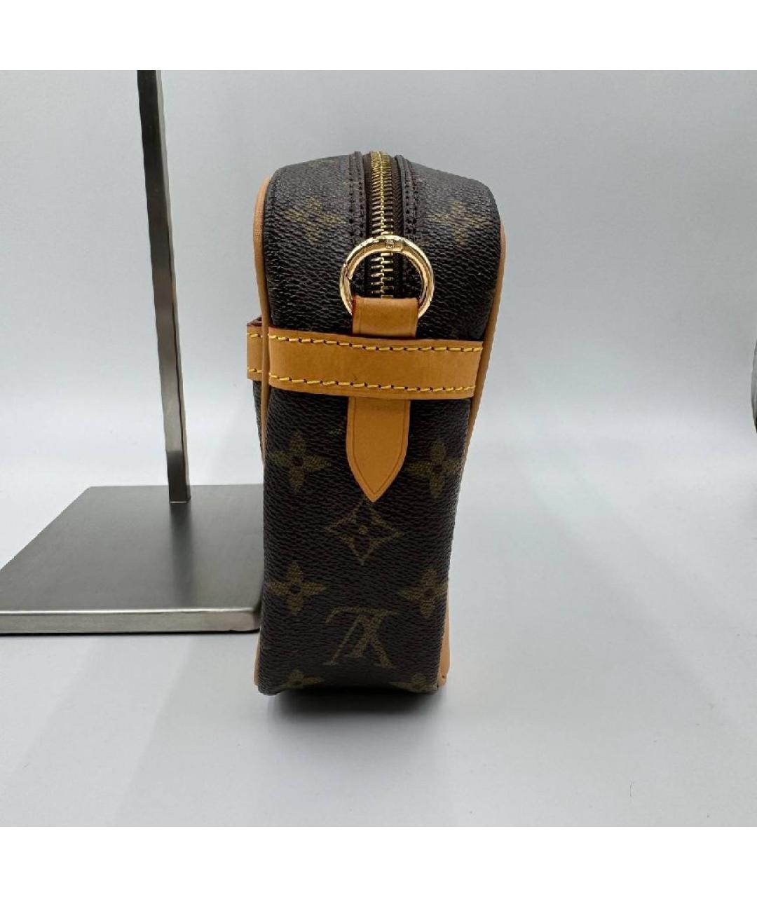 LOUIS VUITTON Коричневая сумка на плечо из канвы, фото 2