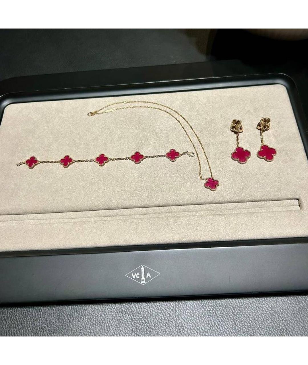 VAN CLEEF & ARPELS Розовая подвеска из желтого золота, фото 4