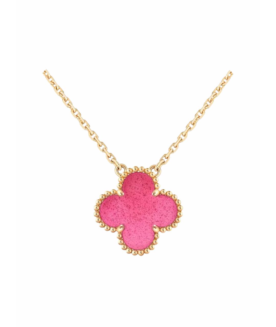 VAN CLEEF & ARPELS Розовая подвеска из желтого золота, фото 1