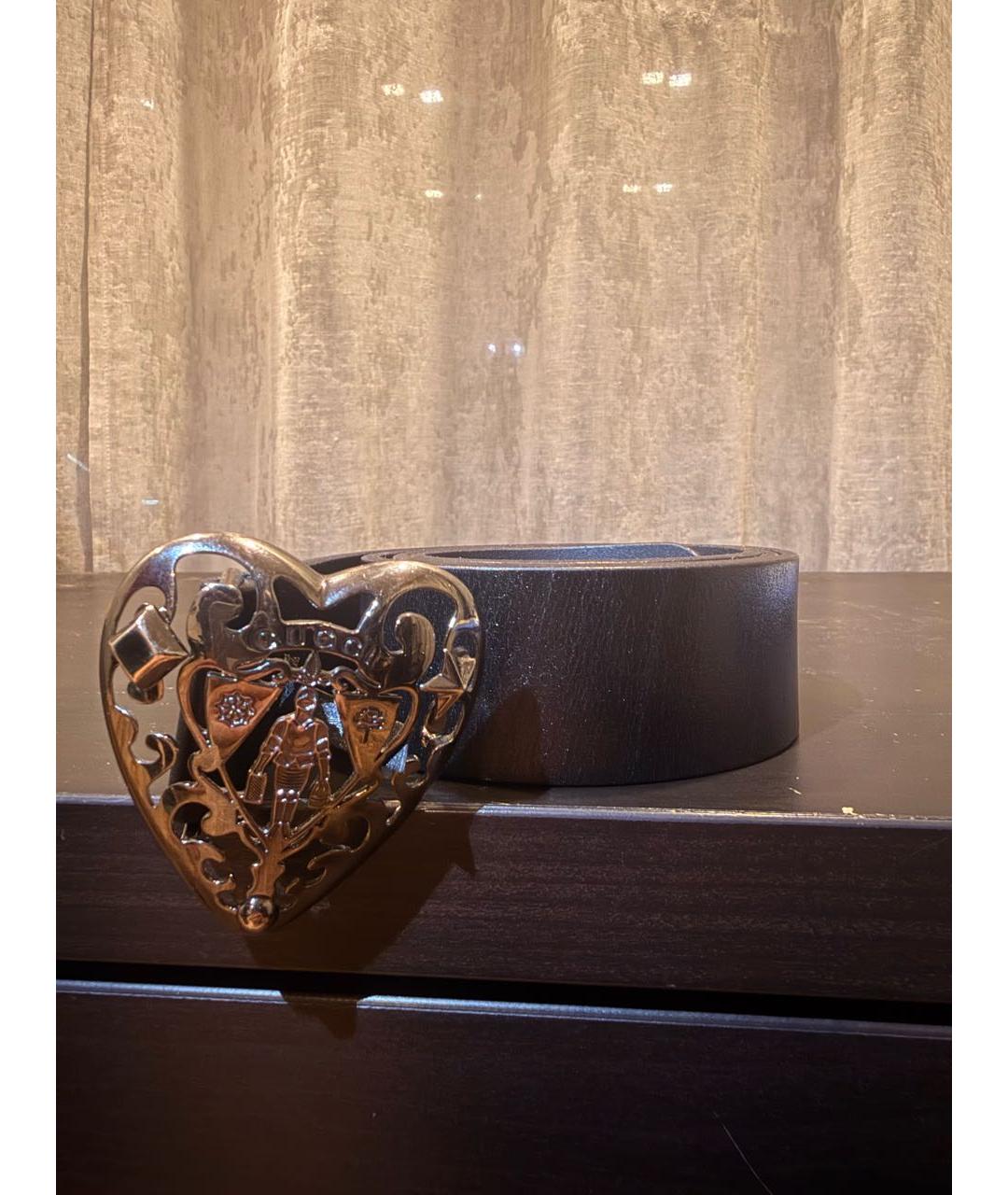 GUCCI Черный кожаный ремень, фото 4