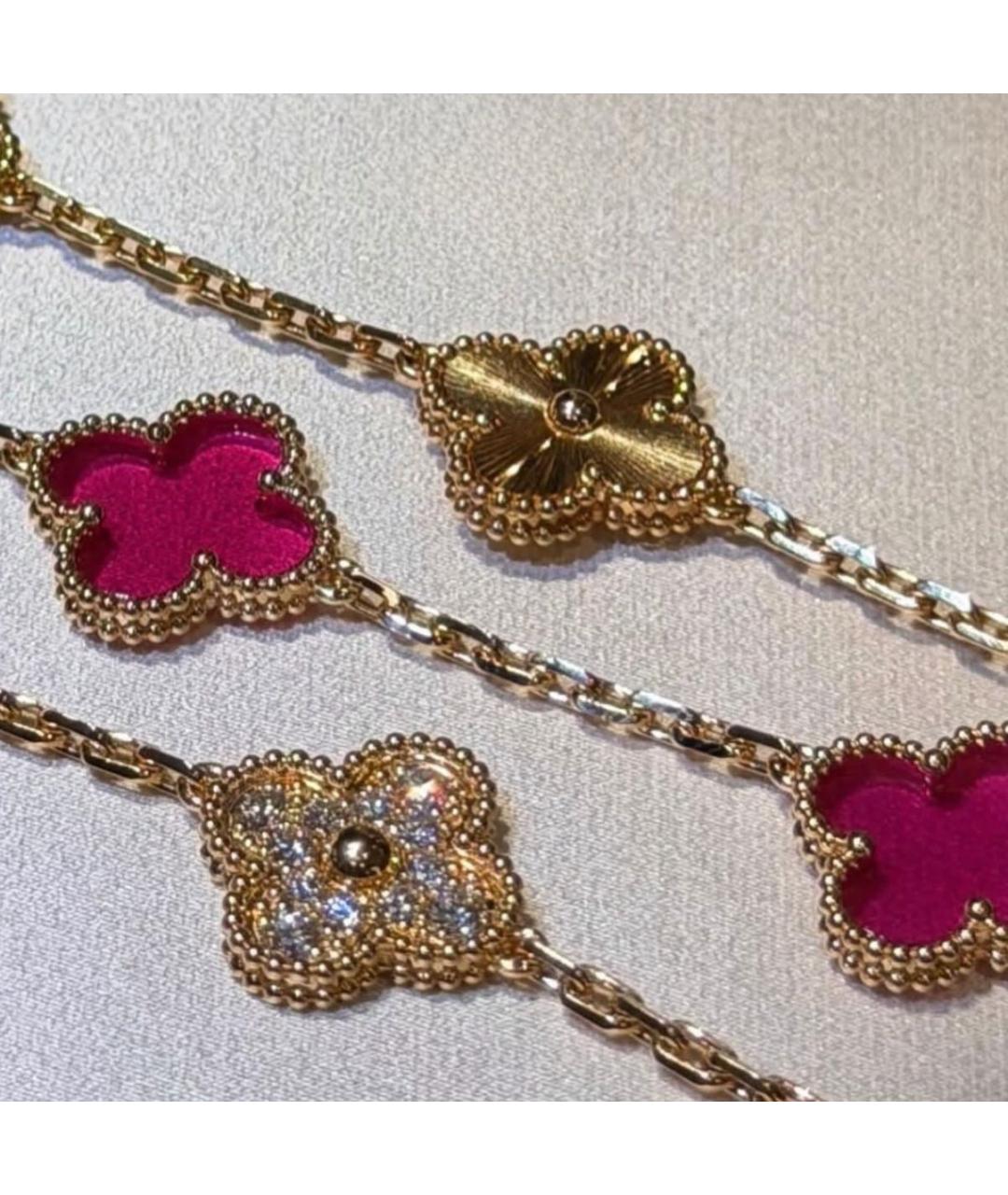 VAN CLEEF & ARPELS Розовая подвеска из желтого золота, фото 3