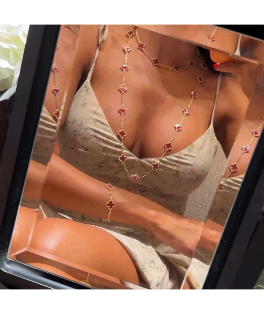 VAN CLEEF & ARPELS Розовая подвеска из желтого золота, фото 7