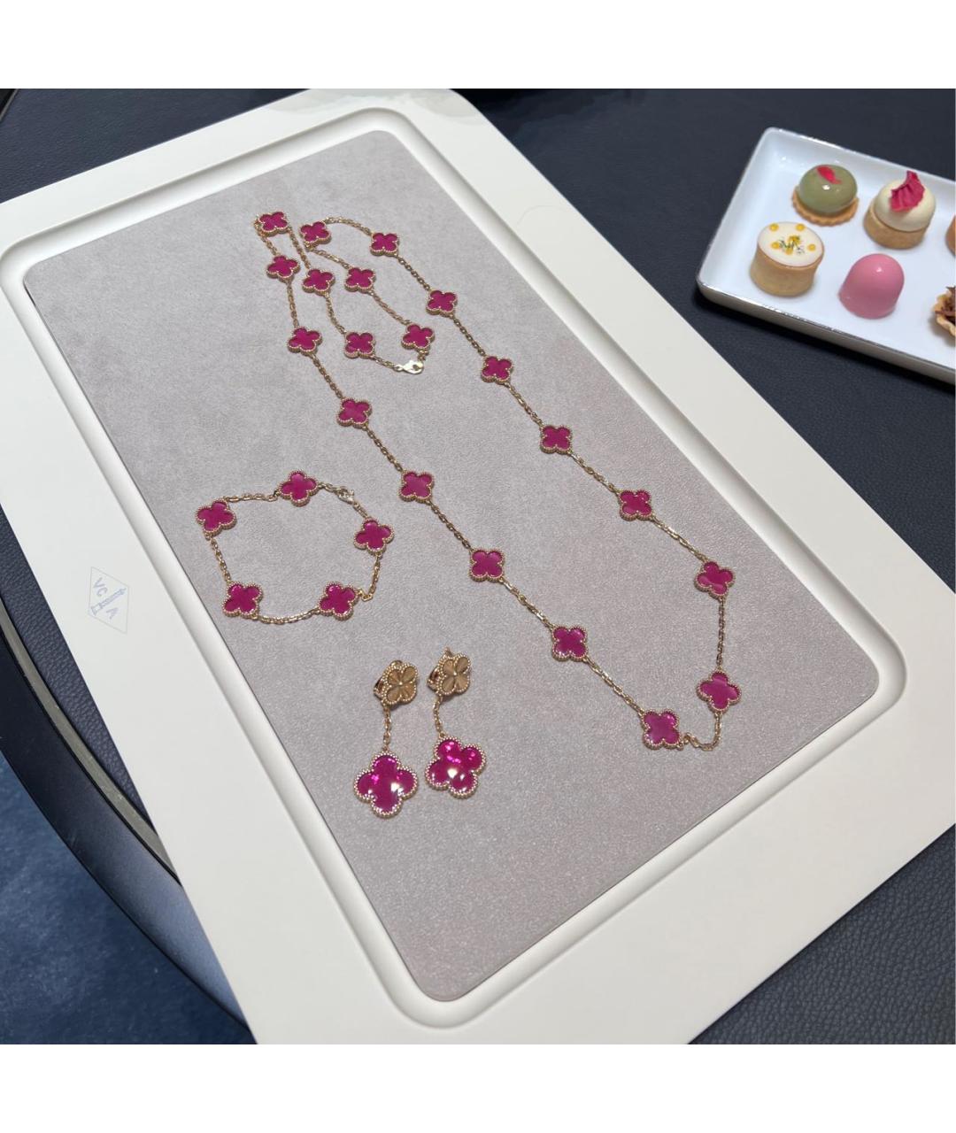 VAN CLEEF & ARPELS Розовая подвеска из желтого золота, фото 4