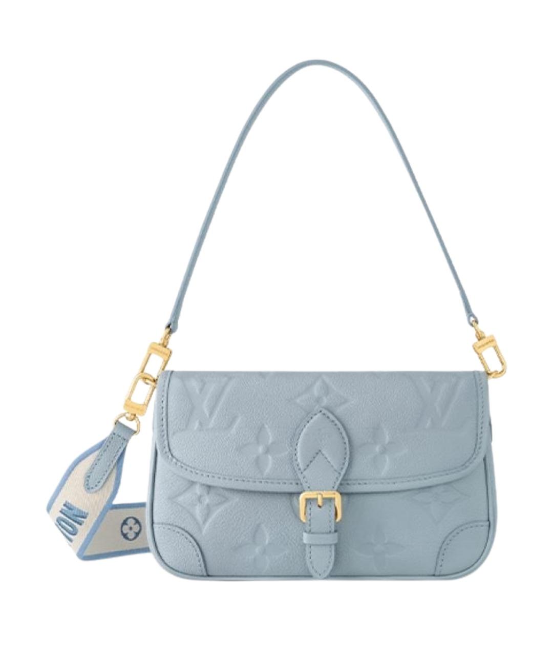 LOUIS VUITTON Голубая кожаная сумка через плечо, фото 1
