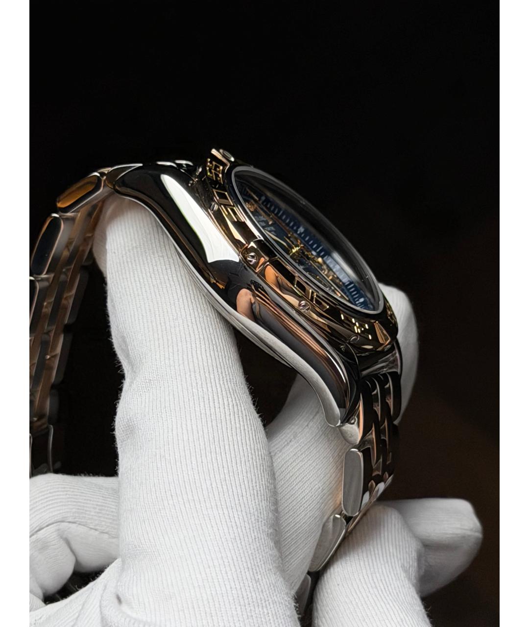 BREITLING Темно-синие часы из желтого золота, фото 6