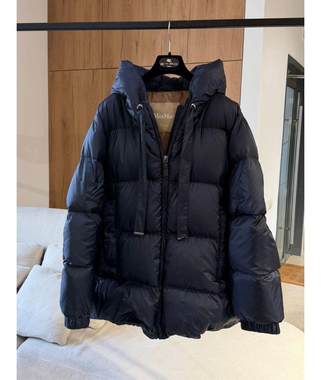 MAX MARA Темно-синий пуховик, фото 3
