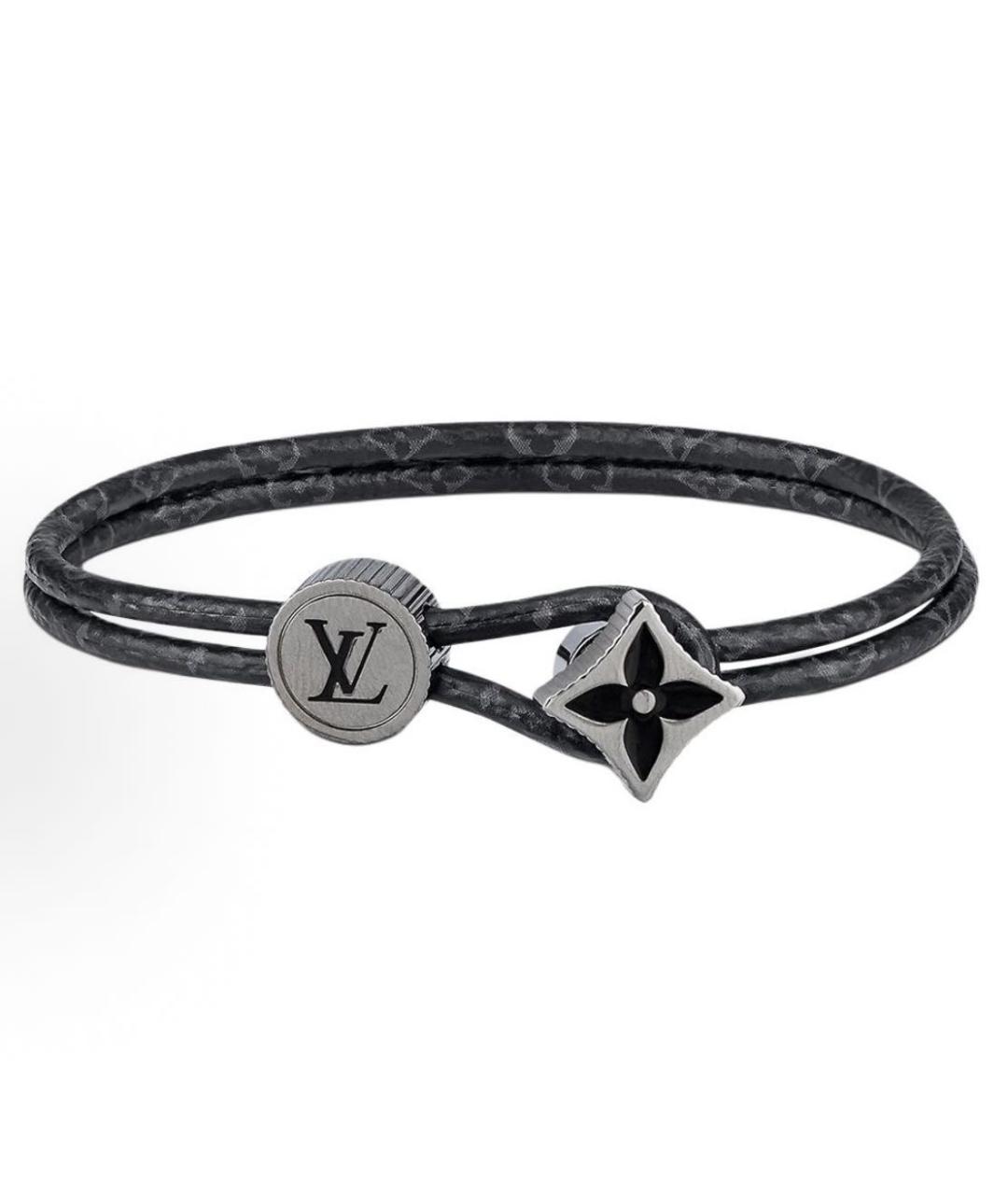 LOUIS VUITTON Черный латунный браслет, фото 5