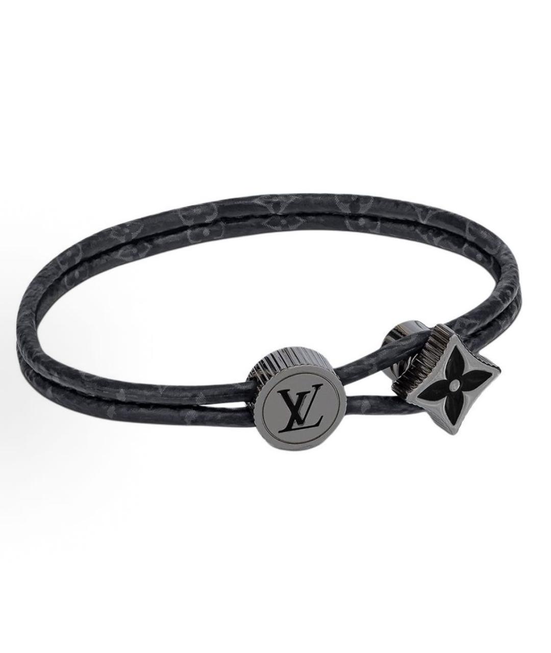 LOUIS VUITTON Черный латунный браслет, фото 2
