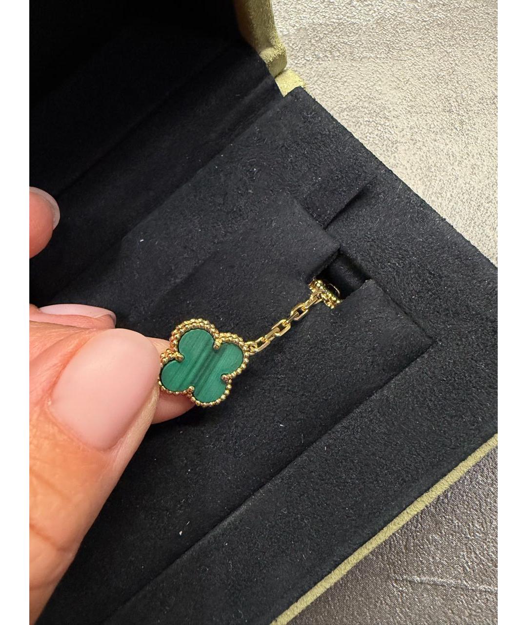 VAN CLEEF & ARPELS Зеленый браслет из желтого золота, фото 5