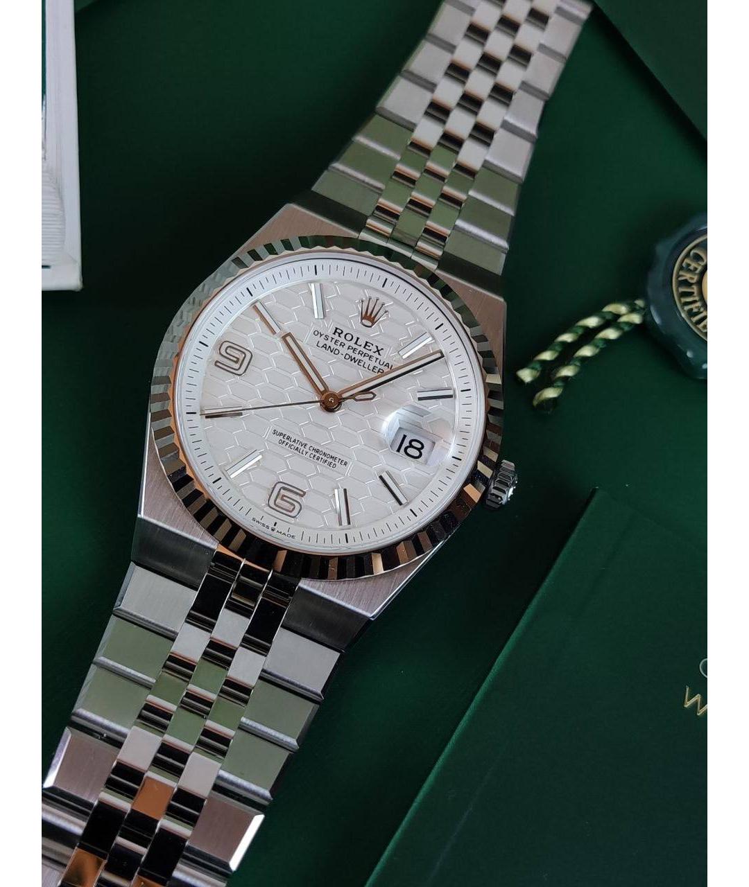ROLEX Белые часы из белого золота, фото 2