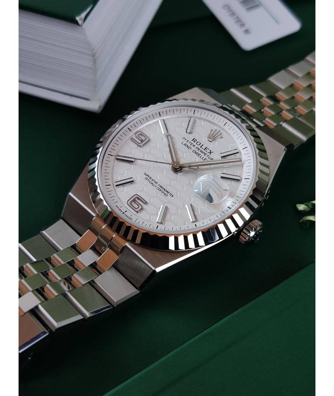 ROLEX Белые часы из белого золота, фото 3