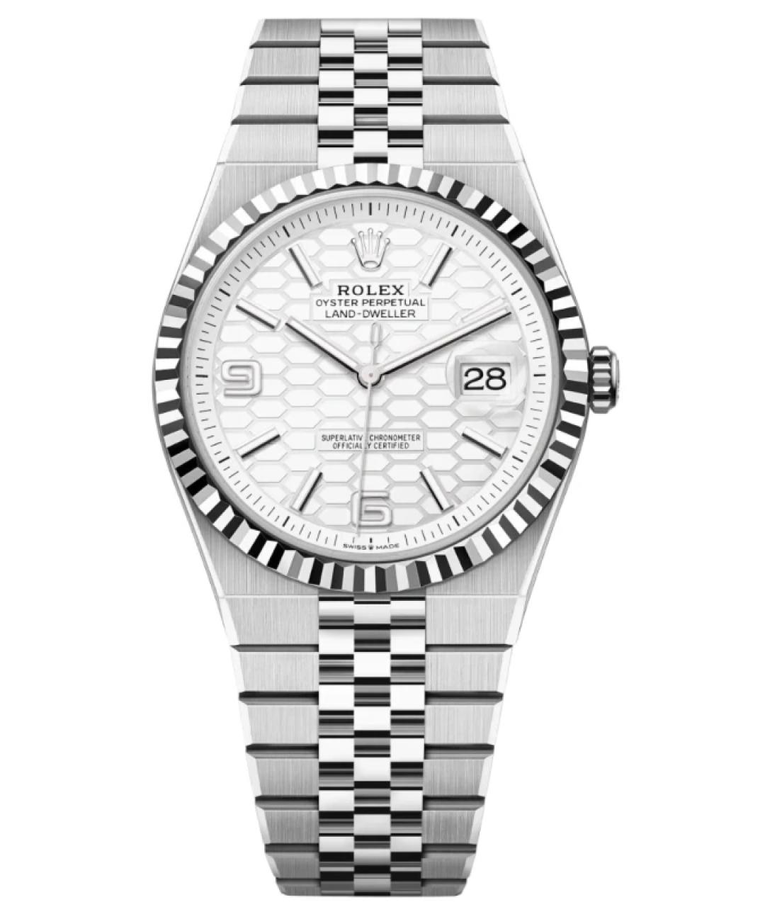 ROLEX Белые часы из белого золота, фото 9