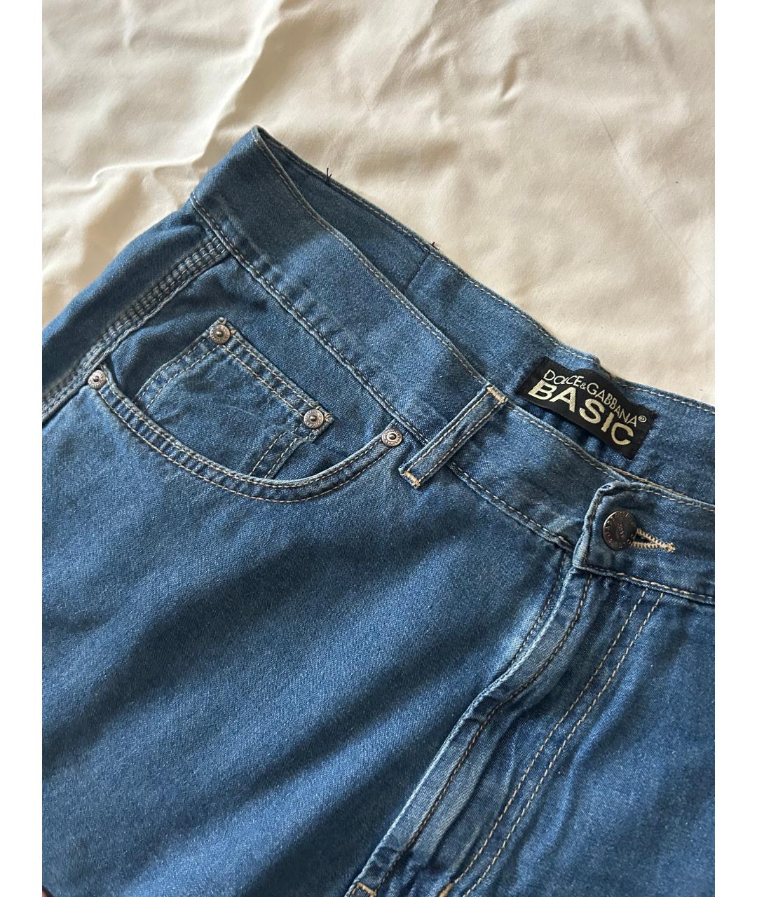 DOLCE&GABBANA Голубые хлопковые шорты, фото 2