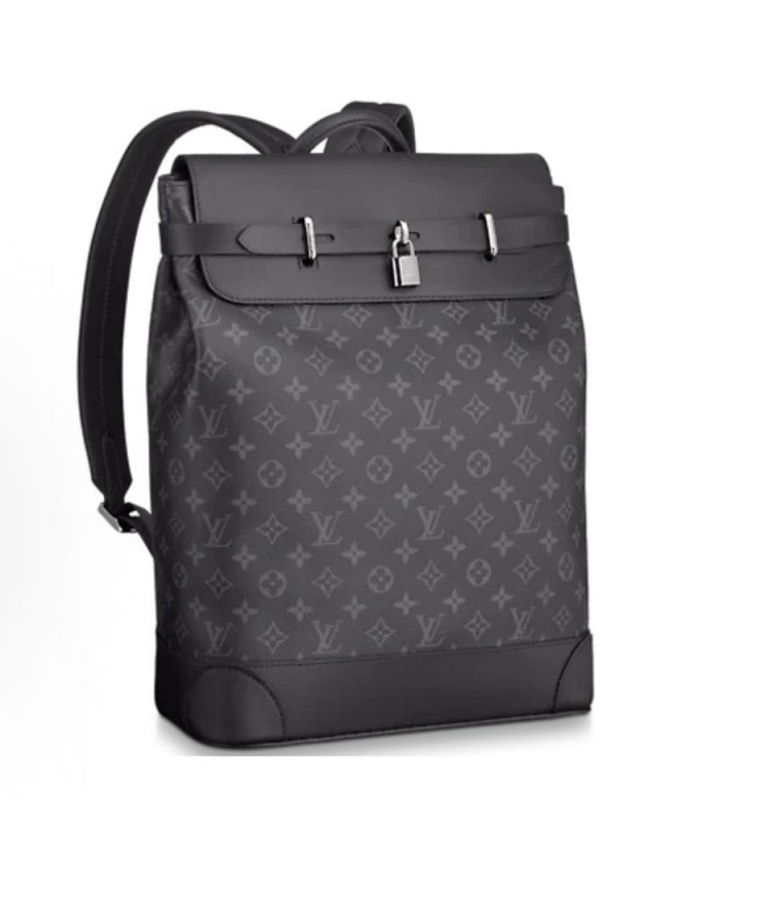 LOUIS VUITTON Серый рюкзак из канвы, фото 4