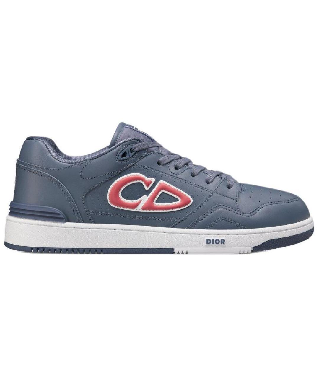 CHRISTIAN DIOR Синие кожаные кроссовки, фото 2