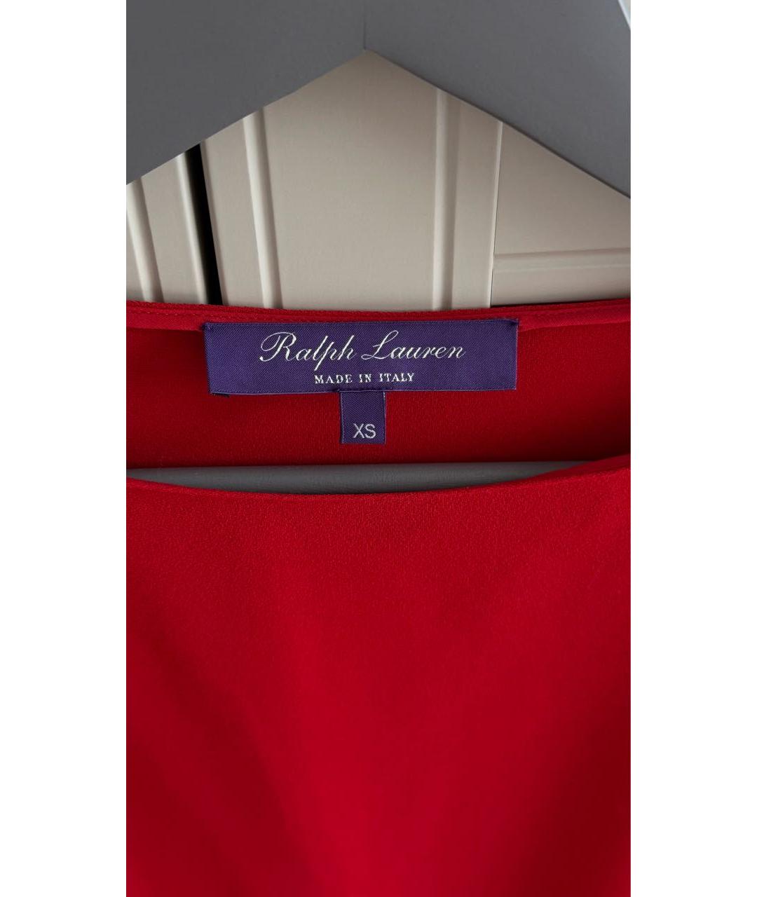 RALPH LAUREN Красная полиэстеровая блузы, фото 2