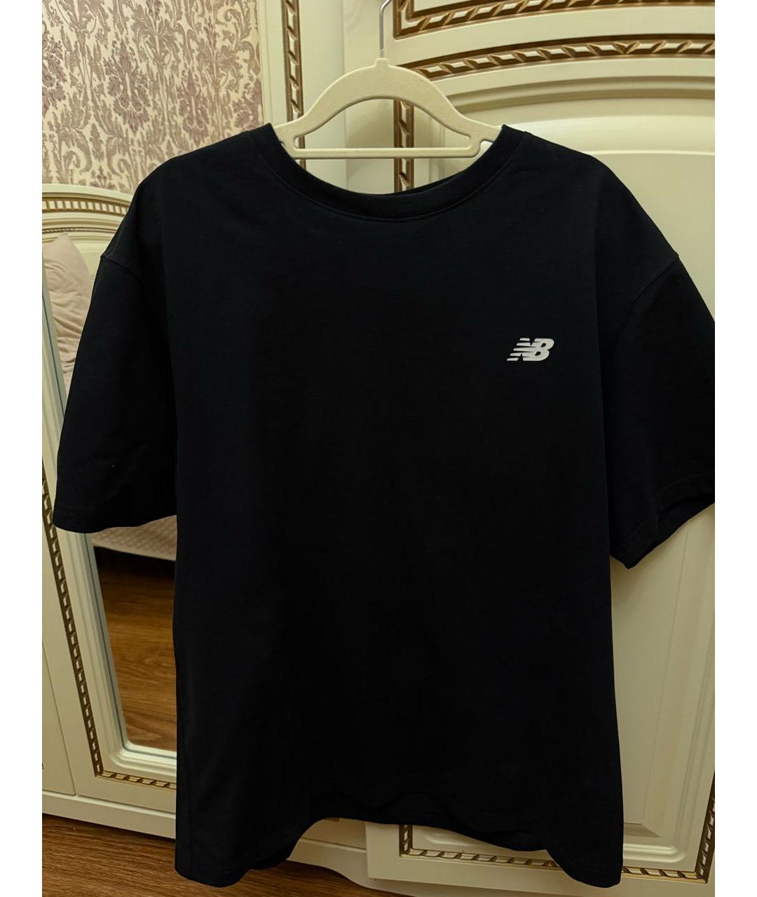 NEW BALANCE Черная хлопковая футболка, фото 3