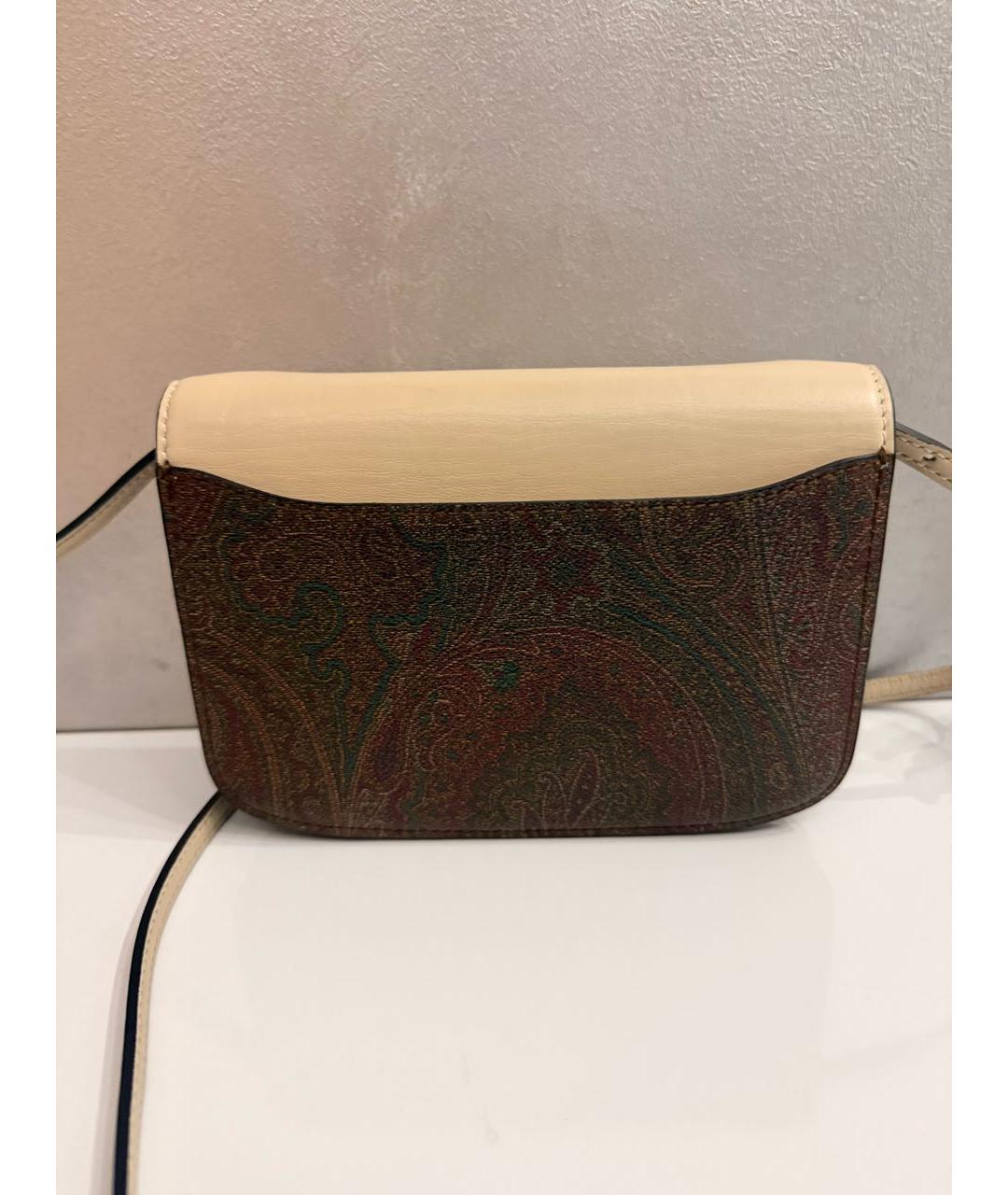 ETRO Коричневая кожаная сумка через плечо, фото 3