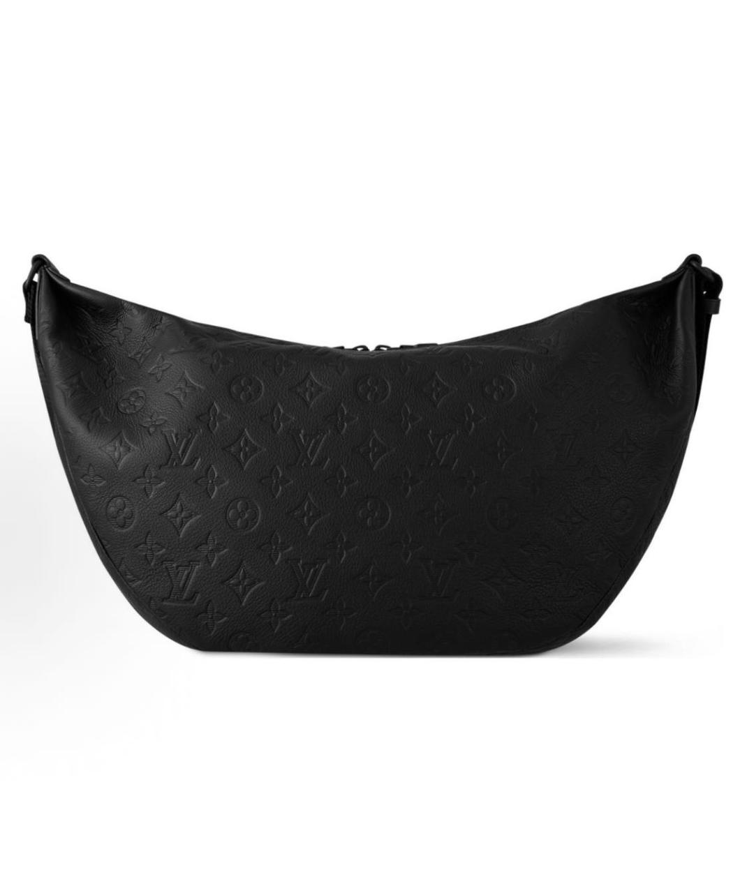 LOUIS VUITTON Черная кожаная сумка на плечо, фото 2