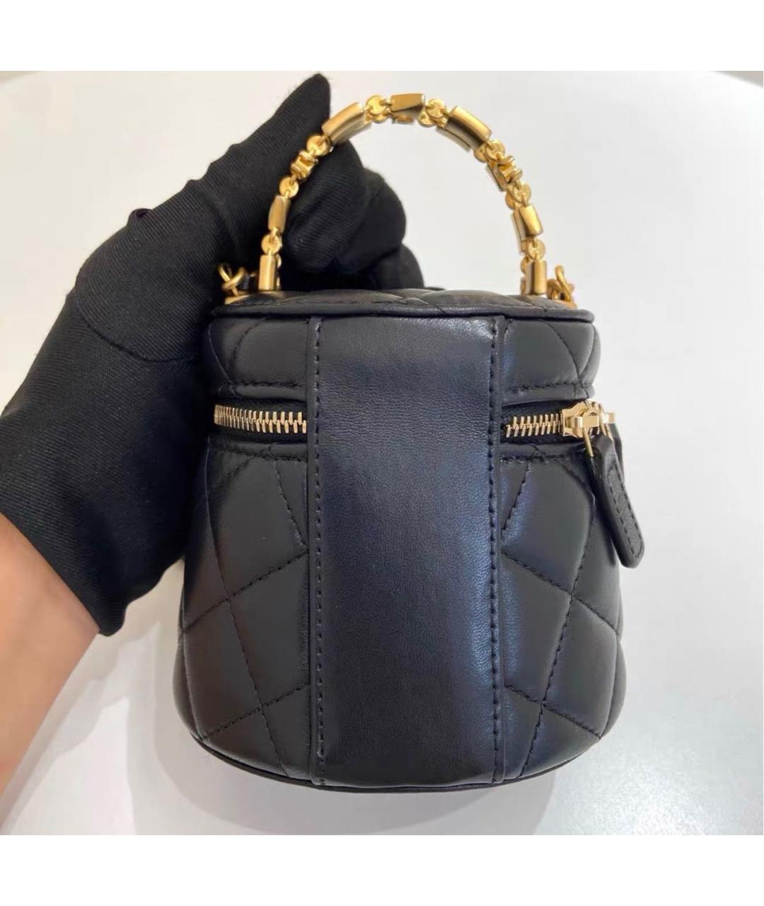 CHANEL Черная сумка через плечо из канвы, фото 2