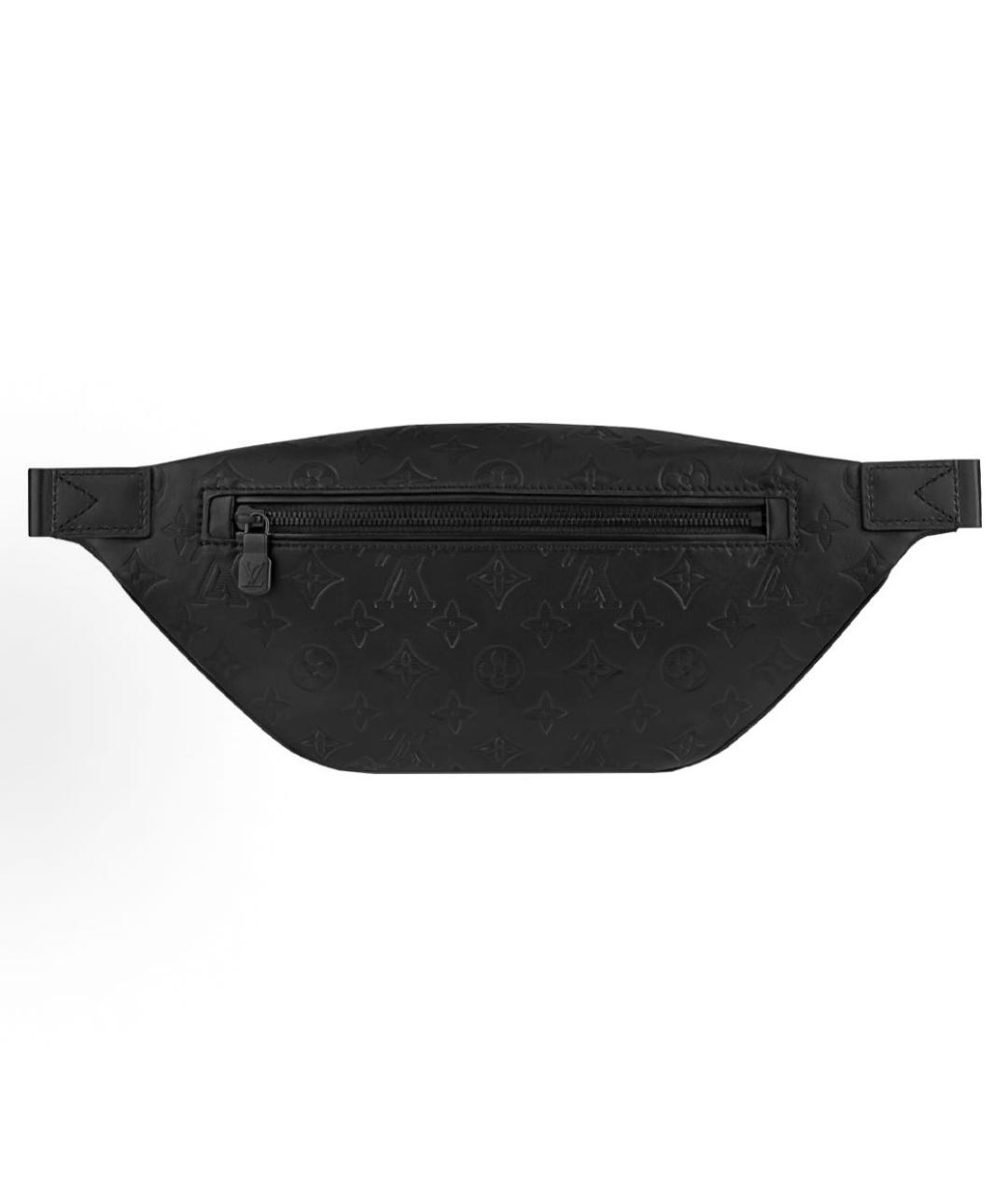 LOUIS VUITTON Черная кожаная поясная сумка, фото 2