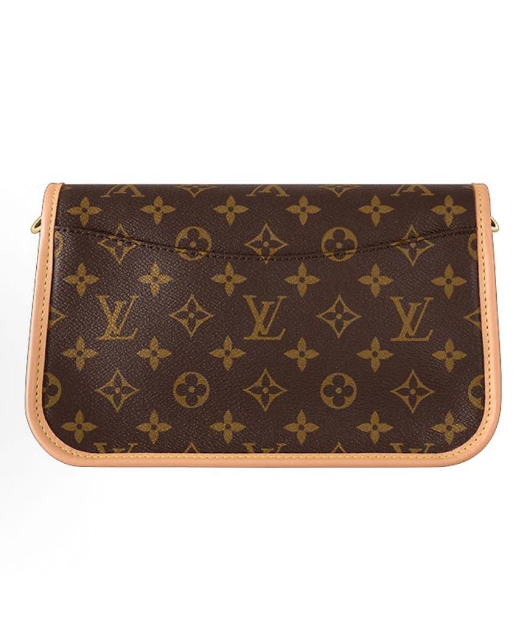 LOUIS VUITTON Коричневая сумка через плечо из канвы, фото 2