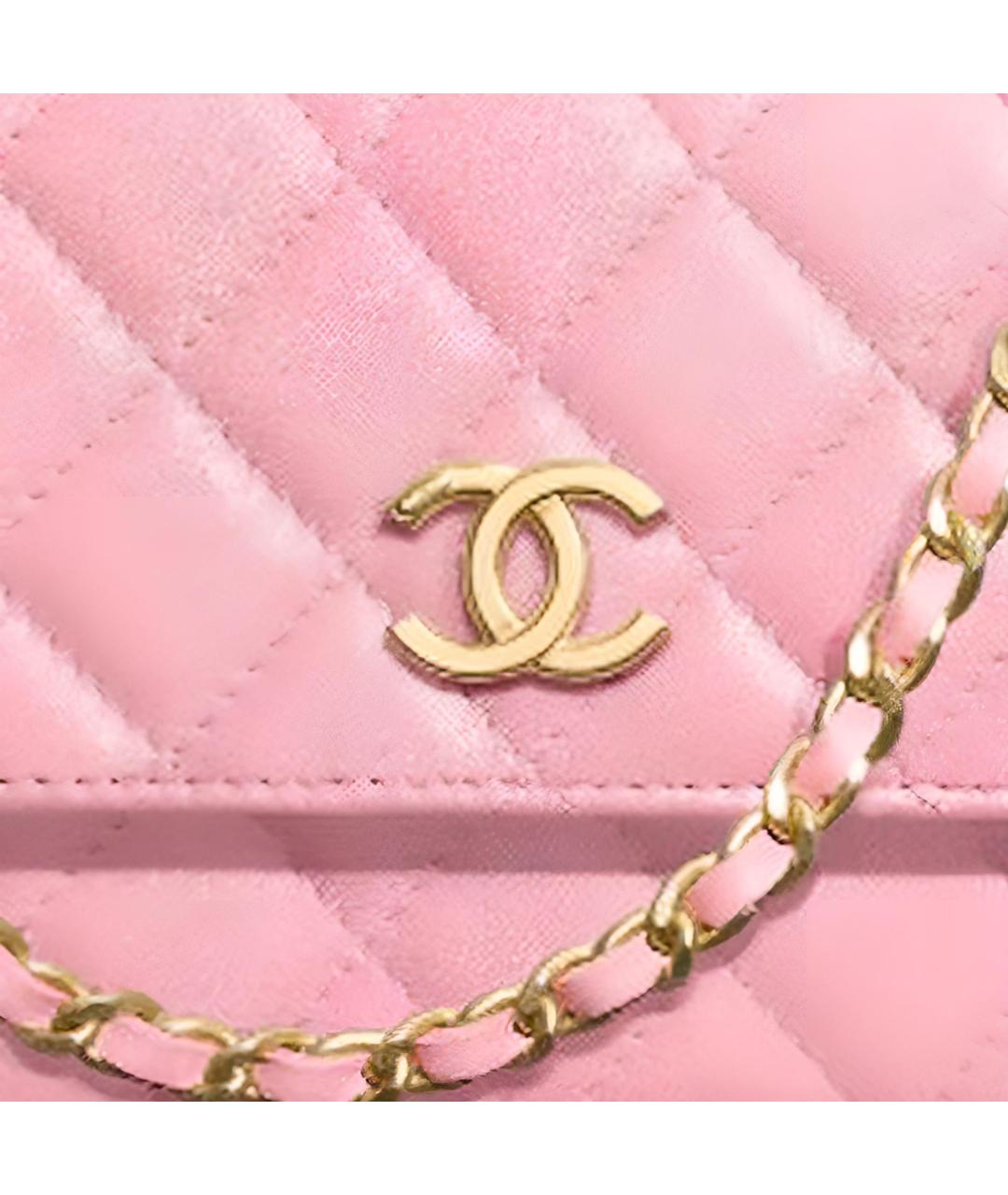 CHANEL Розовая кожаная сумка через плечо, фото 2