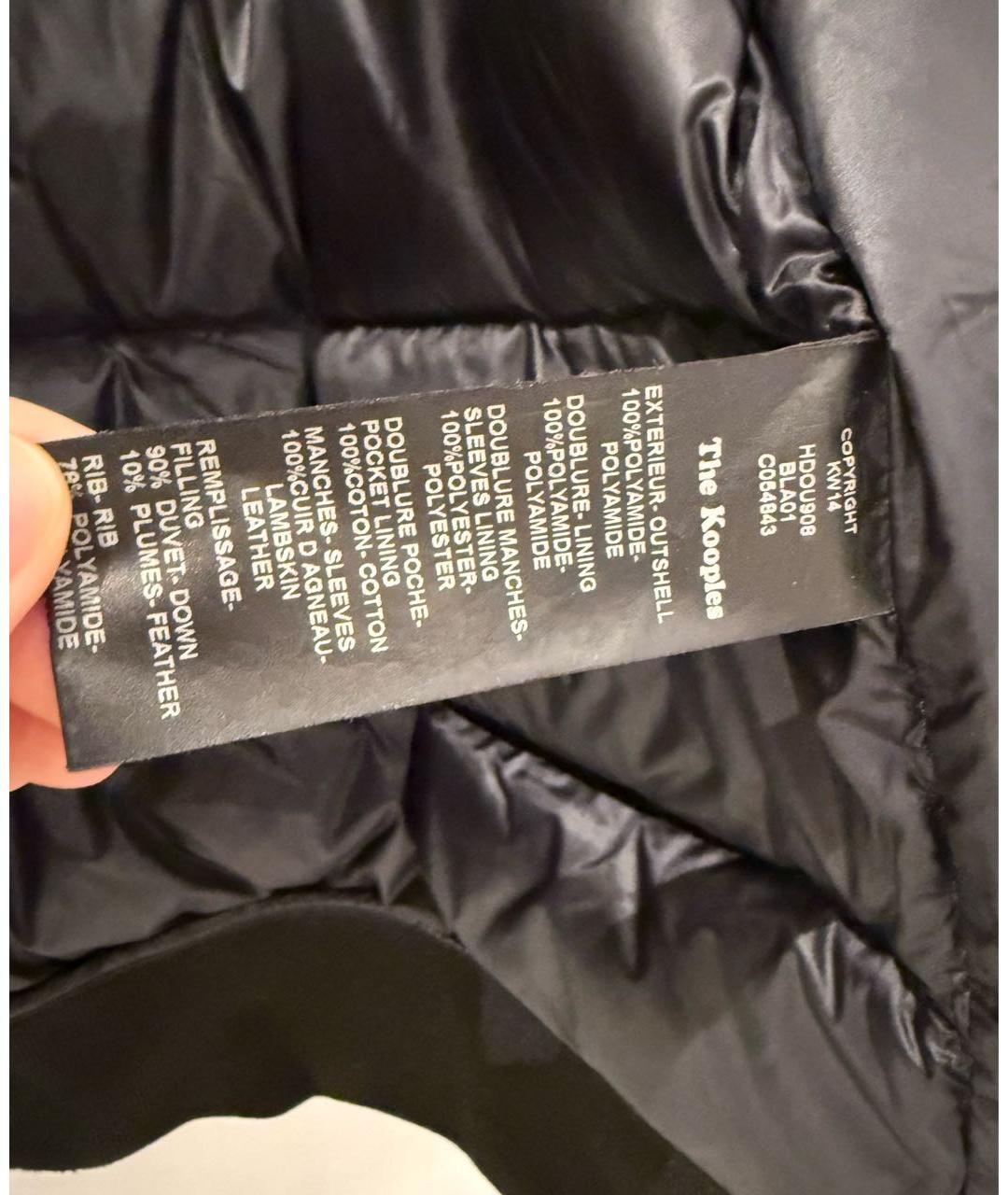 THE KOOPLES Черная куртка из кожи аллигатора, фото 6