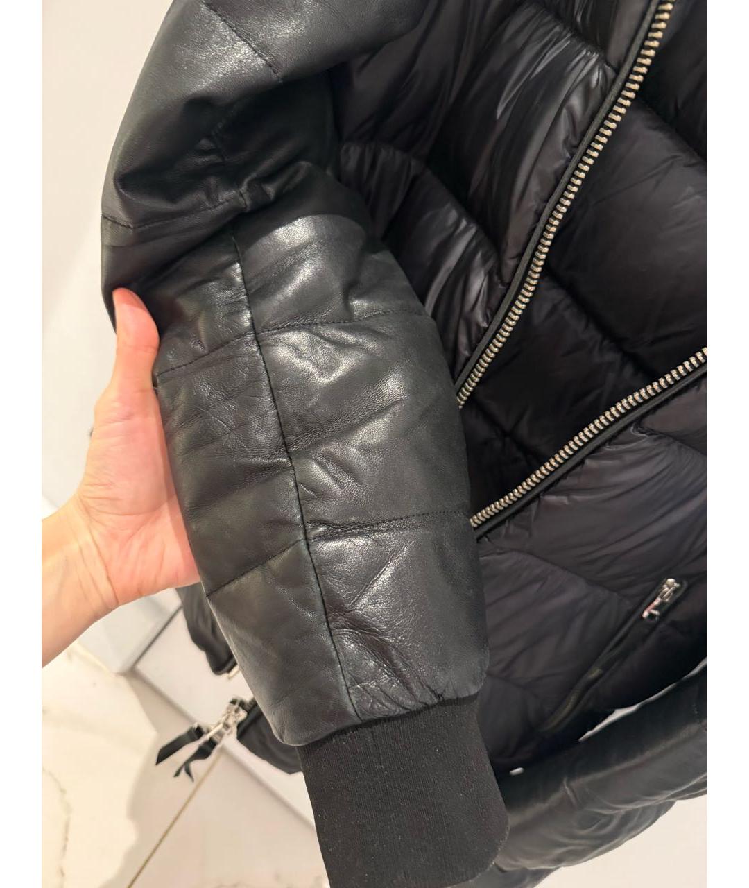 THE KOOPLES Черная куртка из кожи аллигатора, фото 5