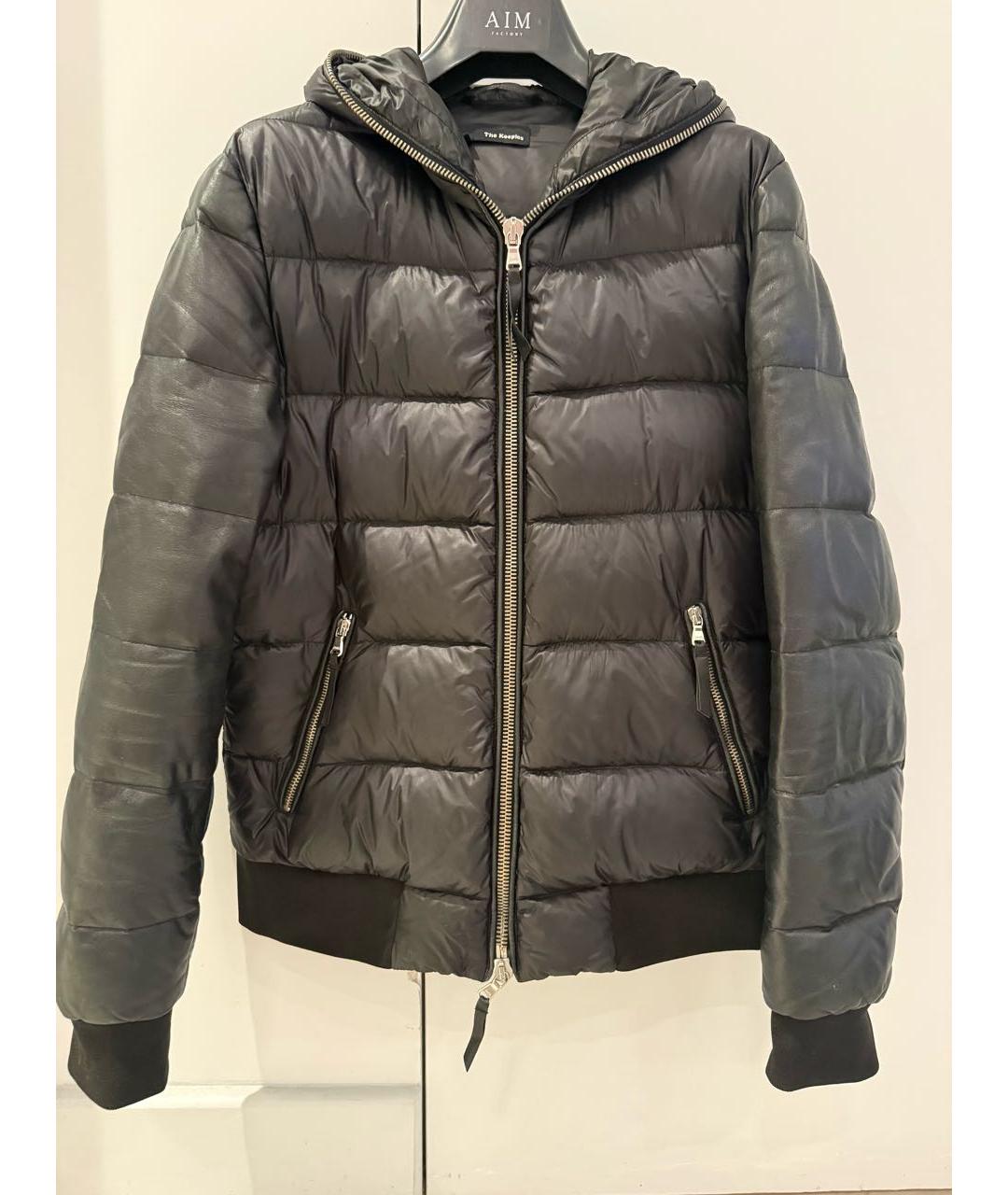 THE KOOPLES Черная куртка из кожи аллигатора, фото 7