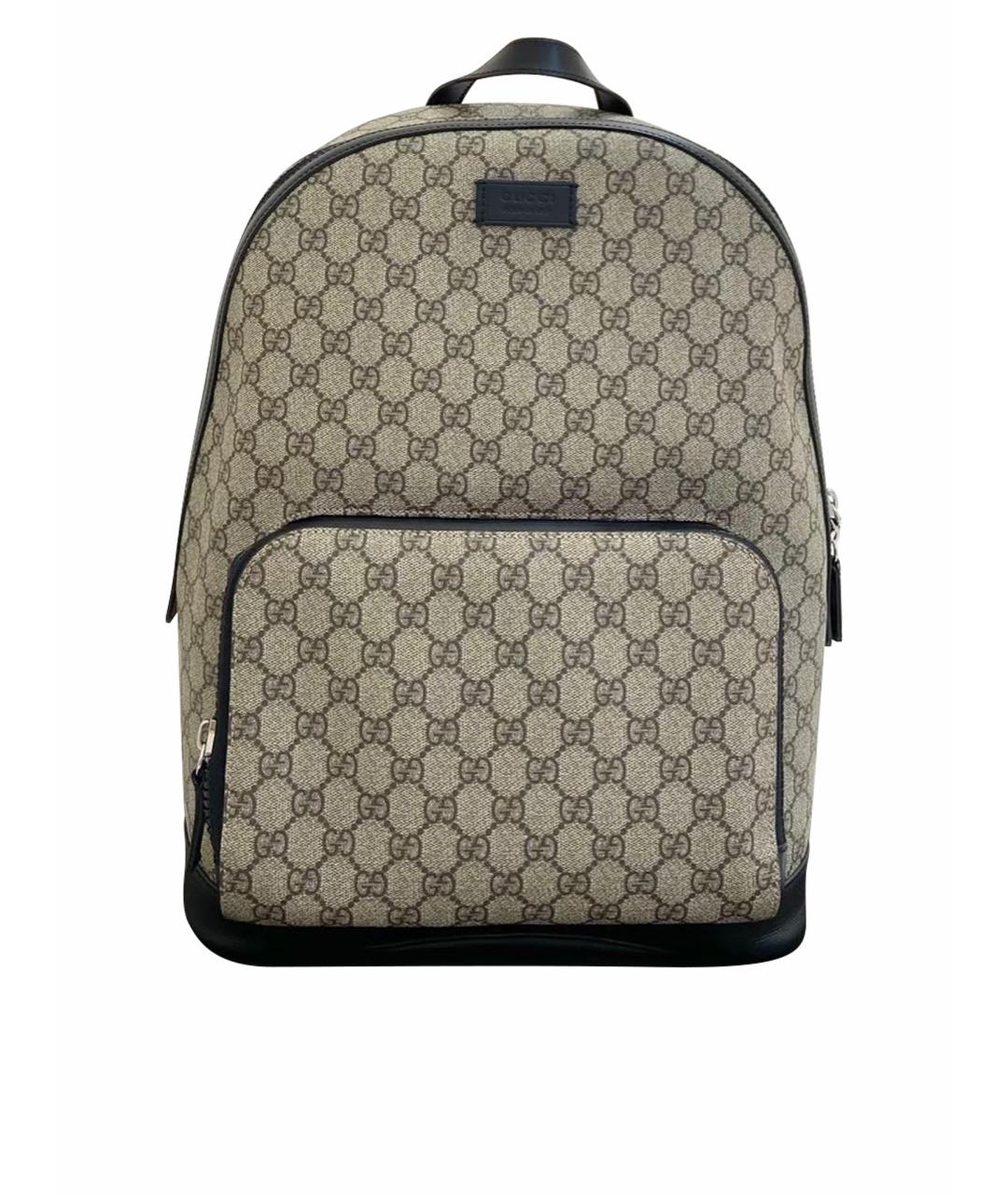 GUCCI Черный кожаный рюкзак, фото 1