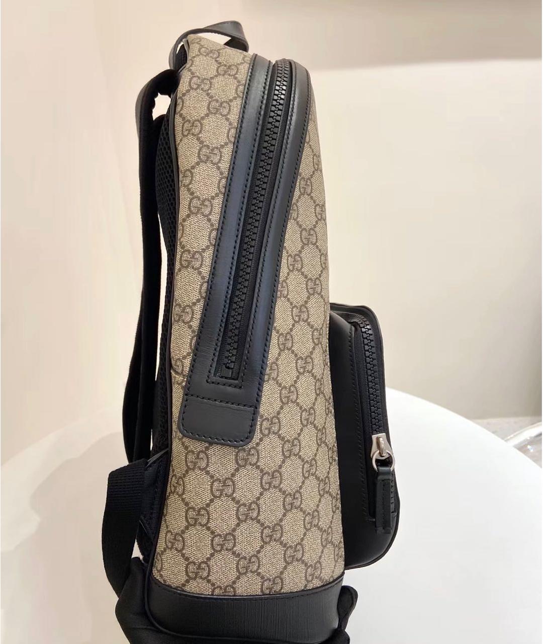 GUCCI Черный кожаный рюкзак, фото 4