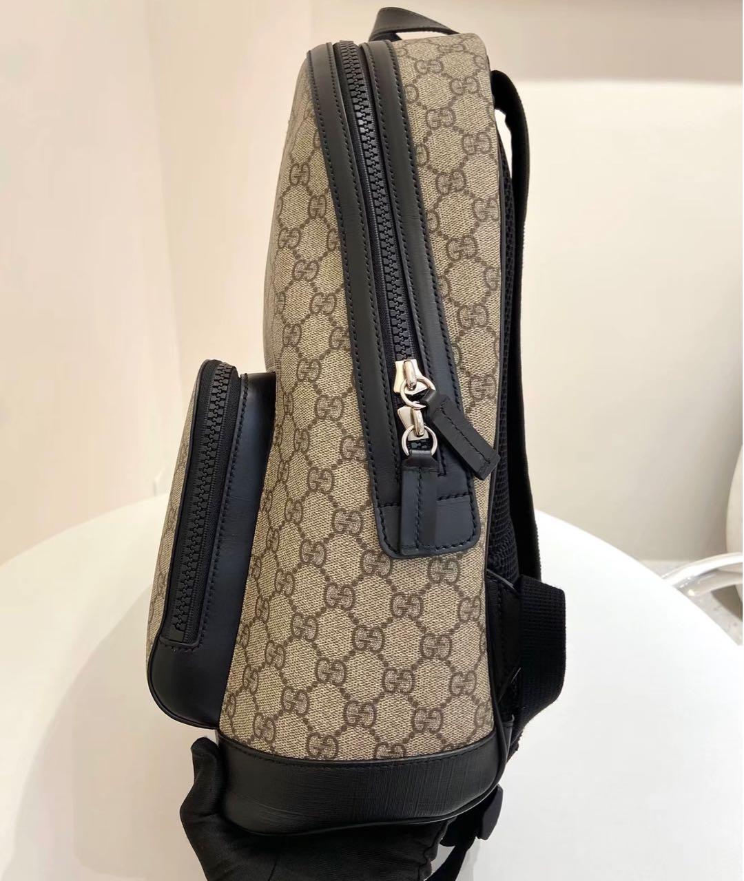 GUCCI Черный кожаный рюкзак, фото 3