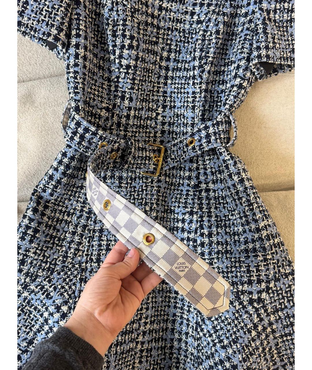 LOUIS VUITTON Мульти повседневное платье, фото 3