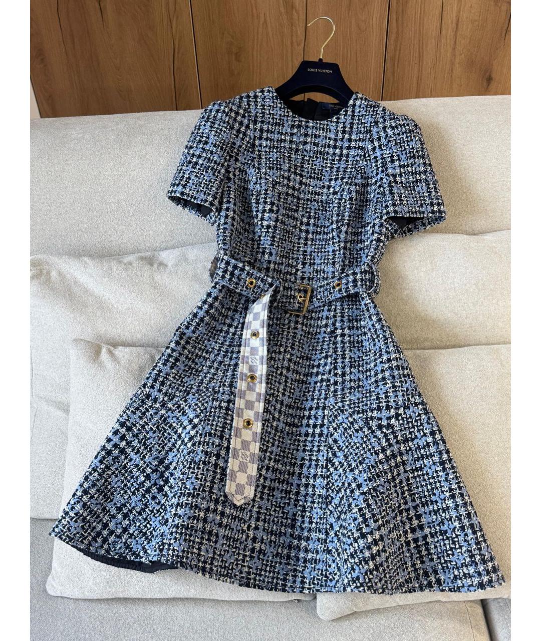 LOUIS VUITTON Мульти повседневное платье, фото 9