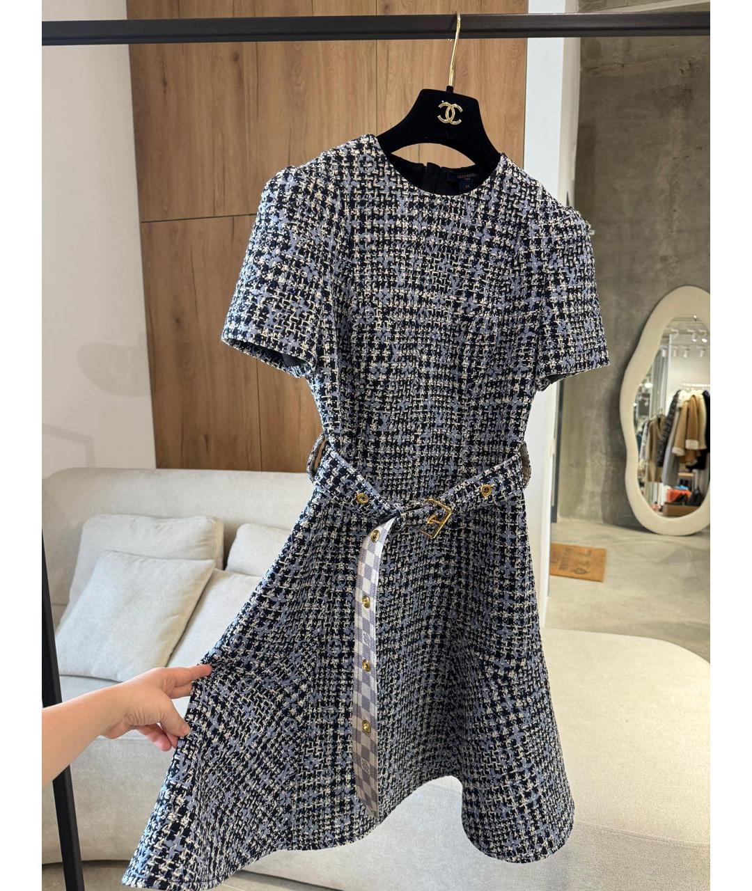 LOUIS VUITTON Мульти повседневное платье, фото 6