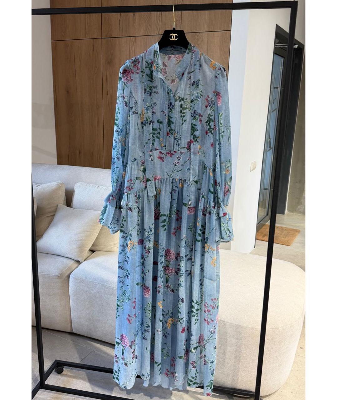 ERMANNO SCERVINO Голубое повседневное платье, фото 4