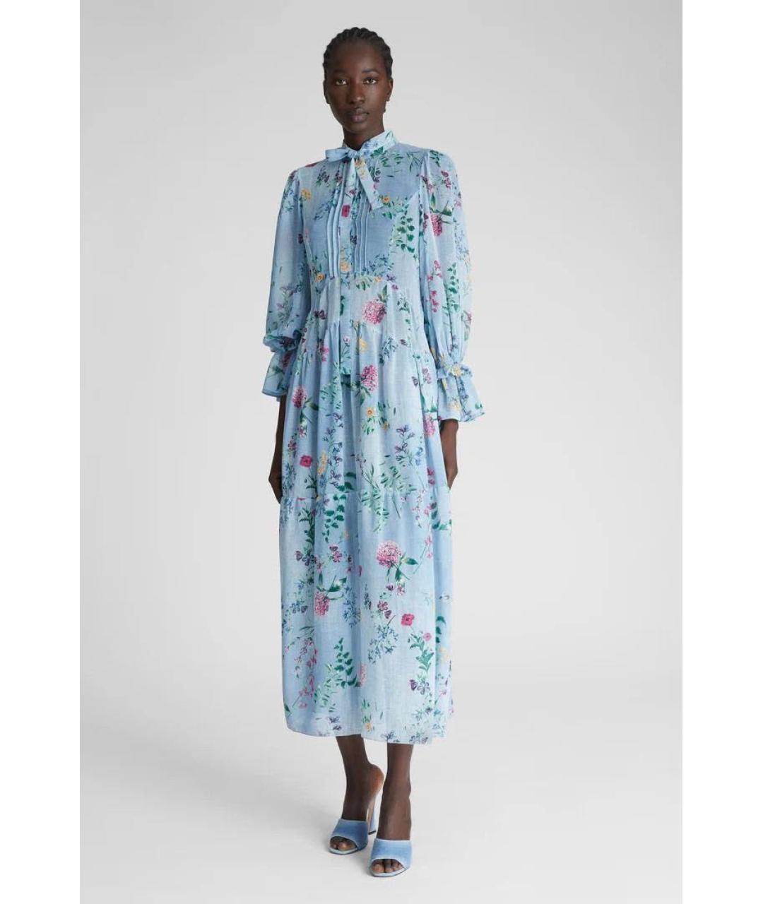 ERMANNO SCERVINO Голубое повседневное платье, фото 3