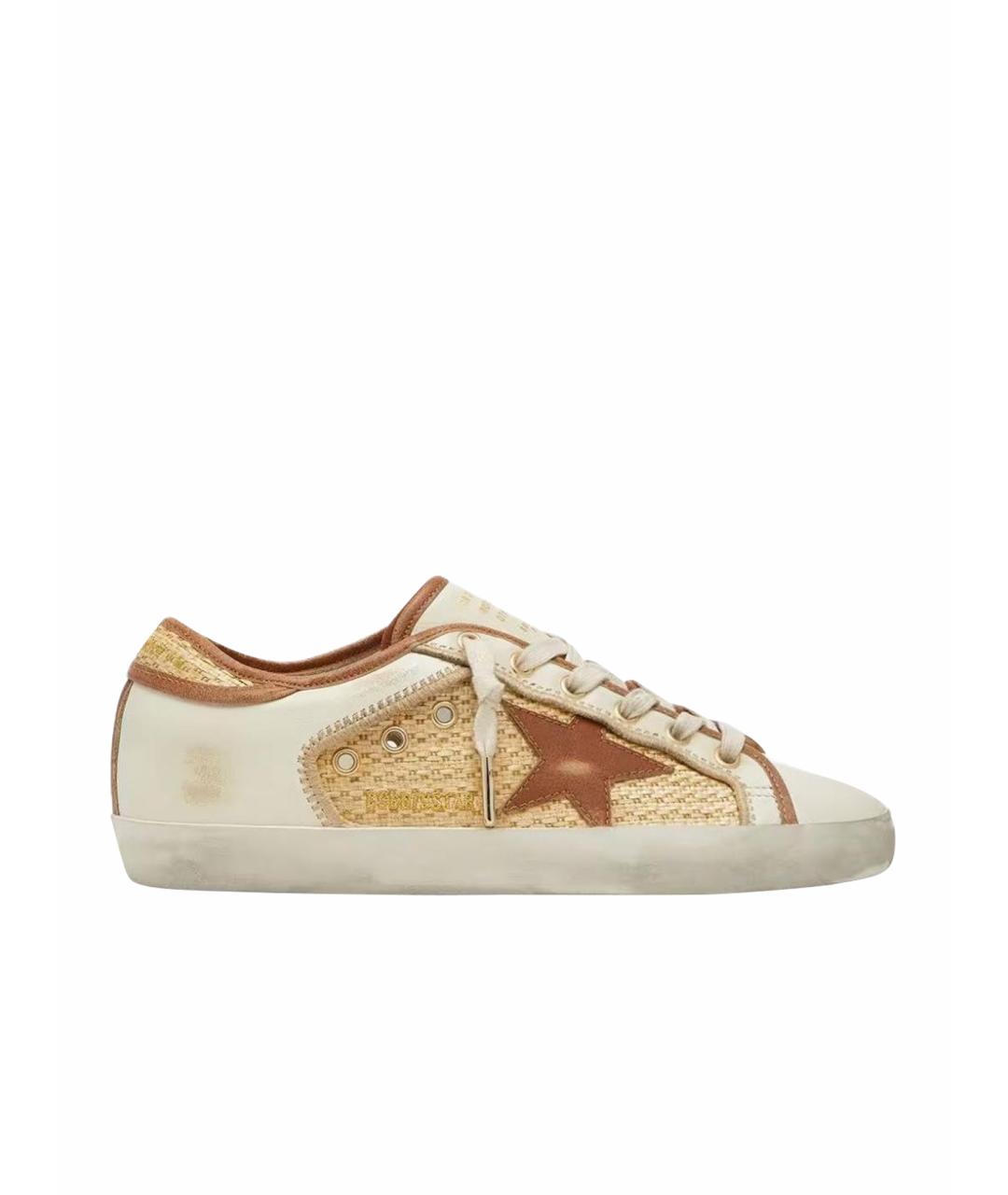 GOLDEN GOOSE Горчичные кеды, фото 1