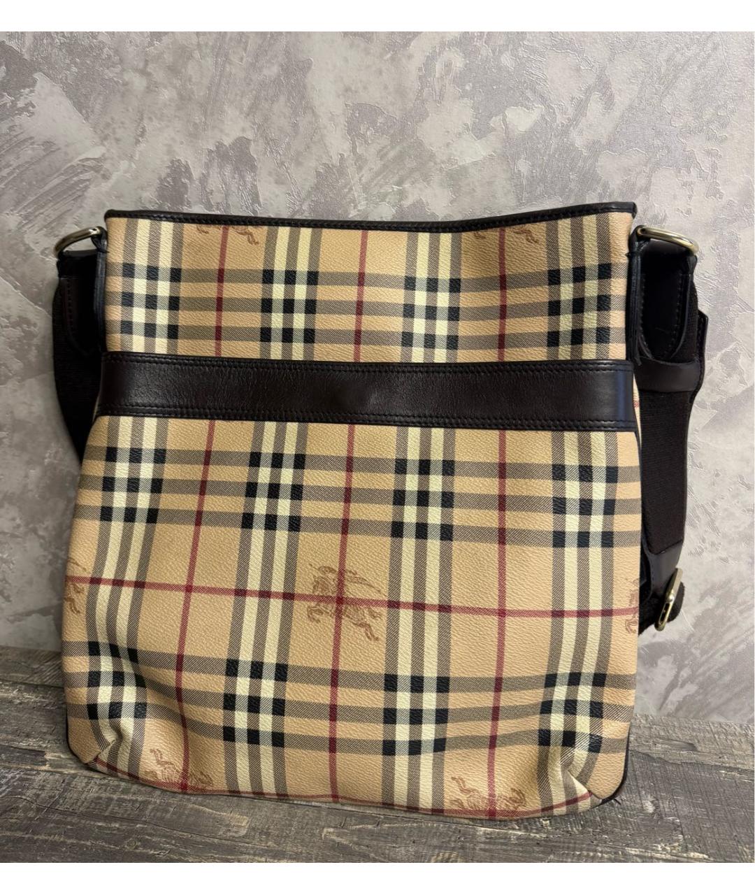 BURBERRY Кожаная сумка тоут, фото 7