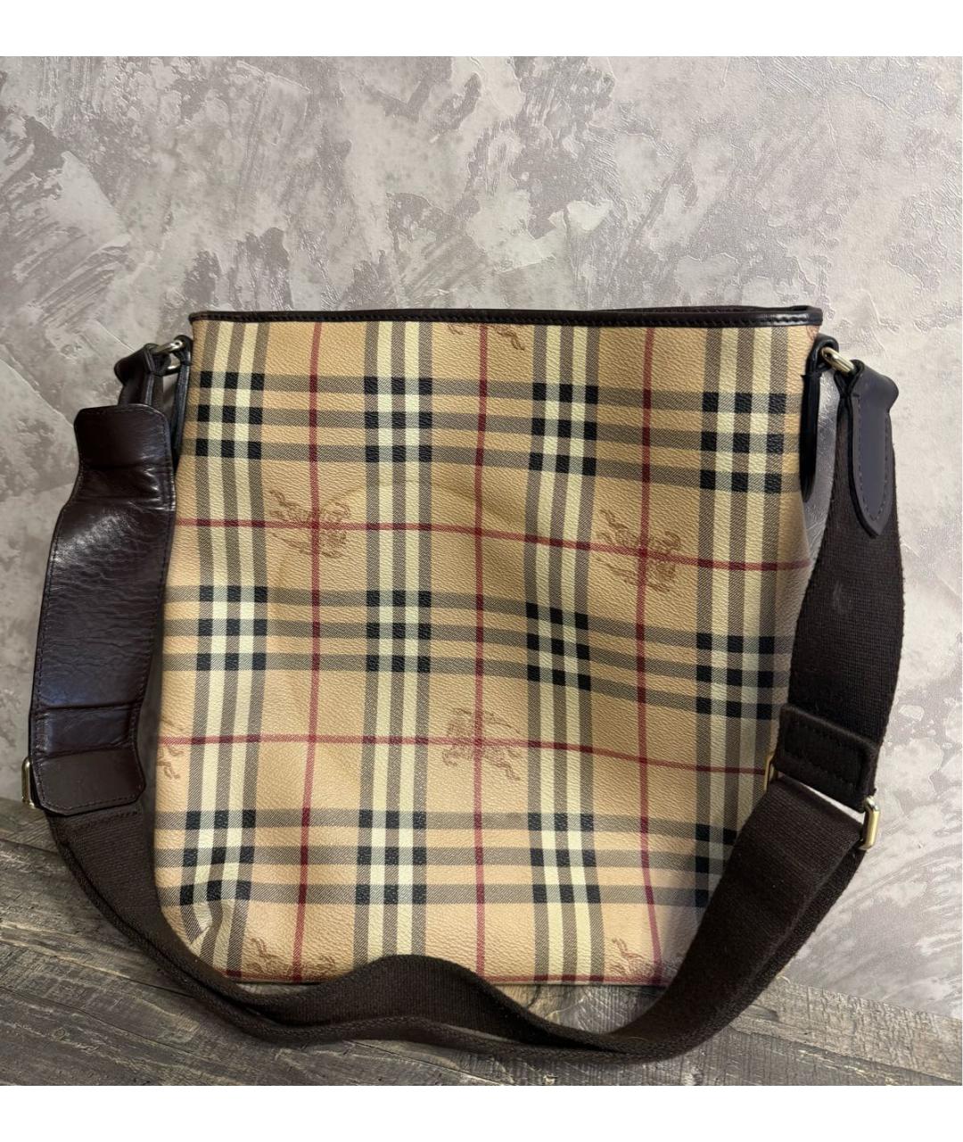 BURBERRY Кожаная сумка тоут, фото 2