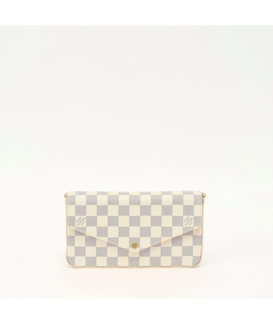 LOUIS VUITTON Белая сумка через плечо из канвы, фото 7